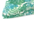 thumbnail image 6 of Jordan Manufacturing 48" x 18" Wesley Bayou Green Leaves Rectangular Outdoor Settee Swing Bench Cushion with Ties, 6 of 10