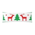 thumbnail image 1 of YUSDECOR Christmas Ornament Pattern Body Pillow Pillowcase Pillow Protector Cushion Cover 20x60 Inch, 1 of 1