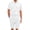 White, variant on Men's 2 Piece Summer Outfits Waffle Knit Outfit Polo Shirt and Shorts Textured Summer Set