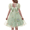 Green Garden, variant on Girls Tulle Dresses Puff Sleeve Bow Tie Back Spring Summer Party Holiday Dress for Kids 6-16