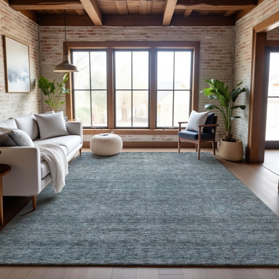Addison Rugs Mayfield Premium Machine Washable Transitional Modern Seafoam Rectangle Rug, 9' x 12'