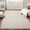 Beige, variant on Luxe Weavers Machine Woven Cream 5x7 Area Rug Fringed, Textured Carpet