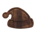 thumbnail image 3 of Bandeja de madera para servir, bandeja de desayuno, decoración navideña, bandeja moderna para cenas y refrigerios. Gorro de Papá Noel, 3 of 9