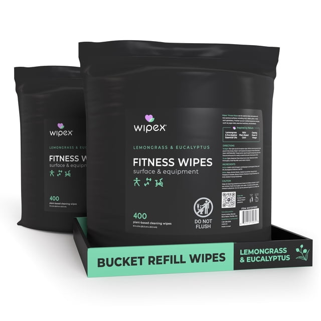 Toallitas Fitness Wipex 2x400 Unidades Aroma Hierba Limón