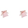 thumbnail image 3 of Destyer Bag Bowknot Pouches Drawstring Packaging Organizer Storage Earrings Gift Light Pink 7*9cm 2Set, 3 of 6