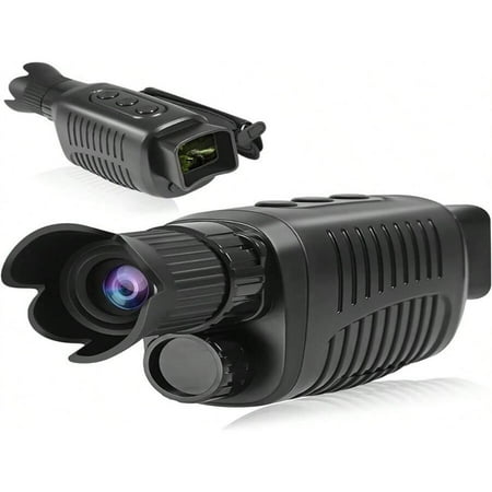 QUTETN High Definition Night Vision Monocular - 10x Digital Zoom Infrared 1080P Day And Night 100% Darkness 300m Range All Terrain - Ultimate Outdoor Hunting And Surveillance Tool