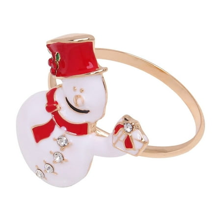 

XIUH Christmas Decoration Big Sale! Christmas Napkin Rings Holders Christmas Napkin Holder Merry Christmas Santa Hat Red Bow Christmas Tree Napkin For Dinner Party Table Decorations Clearance !