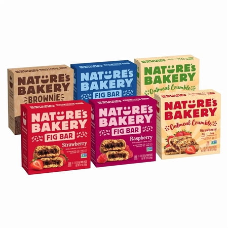 Nature's Bakery All Day Variety Pack, (35 Bars), Vegan, Non-GMO, Plant-Based