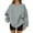 07# Light Gray, variant on Oversized Crew Neck Sweatshirts Women Loose Fit Ladies Fleece Crewneck Sweatshirt No Hood Trendy Fall Tops Light Gray S