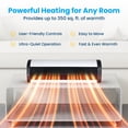thumbnail image 5 of Senville 1500W Indoor Electric Space Heater with Remote & Digital Thermostat, 5 of 7
