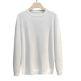 thumbnail image 3 of Vmberlty Toddler Boy Girl Sweaters Classic Solid Color Crew Neck Knit Base Layer Breathable Long Sleeve Casual Pullover Sweaters for Toddler Kids, 3 of 8