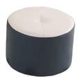 thumbnail image 2 of Taburete pequeño para pies, elegante taburete de ocio, taburete decorativo estable para Beige y azul, 2 of 9