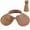 Khaki, variant on Womens Roll Up Sun Visor Wide Brim Straw Hat Summer Foldable UV Protection Caps(Pink)
