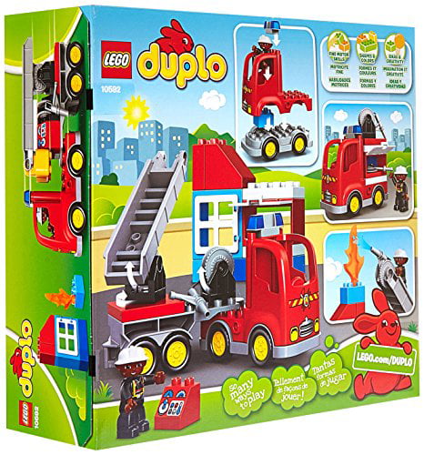 udsende bestå skyde LEGO DUPLO Town Fire Truck 10592 Buildable Toy for 3-Year-Olds - Walmart.com
