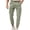 Green, variant on Mens Cargo Jogger Pants Slim Fit Stretch Zipper Pockets Thick Cotton for Men