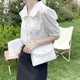 thumbnail image 5 of Bolsos para mujer con cadena de correa de perlas Bolso de hombro para dama Holiday Trendy Botón de perla jinwen Bolsos cruzados, 5 of 8