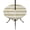 Off-White, variant on Round Outdoor Tablecloth with Umbrella Hole and Zipper, Sage Green Striped Fitted Table Cover with Elastic Edge for 55-60 Inch, Farmhouse Vintage Stripes Waterproof Patio Tablecoths for Picnic