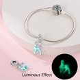 thumbnail image 5 of Abalorios de mariposa, alce, luciérnaga que brillan en la oscuridad, bañados en plata 925, compatibles con pulseras Pandora, regalos de joyería para Navidad y cumpleaños, 5 of 5