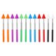 thumbnail image 1 of Puntero telescópico para maestros Uxcell, 12 piezas de puntero de flecha para aula, puntero de enseñanza de mano, 27 pulgadas, 6 colores, 1 of 6