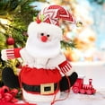 thumbnail image 4 of Xihbxyly Bolsa de Regalo Navideña, Decoración de Papá Noel, Bolsa de Almacenamiento de Muñeco de Nieve, Portátil para Regalos de Fiesta, para Colgar En La Pared o En El Árbol, Perfecta para Celebraci, 4 of 6