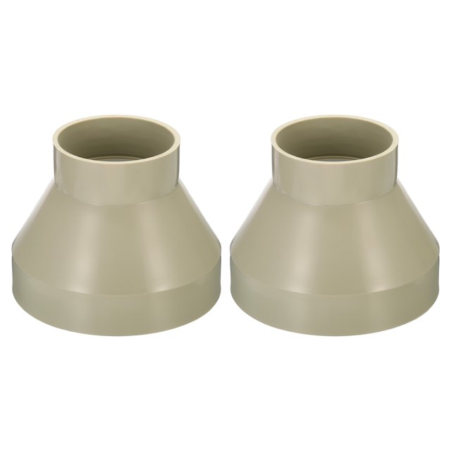 Unique Bargains 6' to 3.5' Duct Reducer Connector Ventilation Tube Increaser Adapter Beige 2 Pack