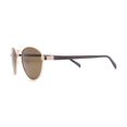 thumbnail image 3 of Polarized Retro Hipster Round Metal Rim Normcore Sunglasses Gold - Brown, 3 of 4