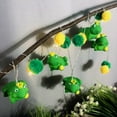 thumbnail image 4 of Cute Pom Poms Frog Night Mood Light Battery Operated LED String Lights for Indoor Boys Girls Bedroom Green Funny Animal Decoration, 4 of 11