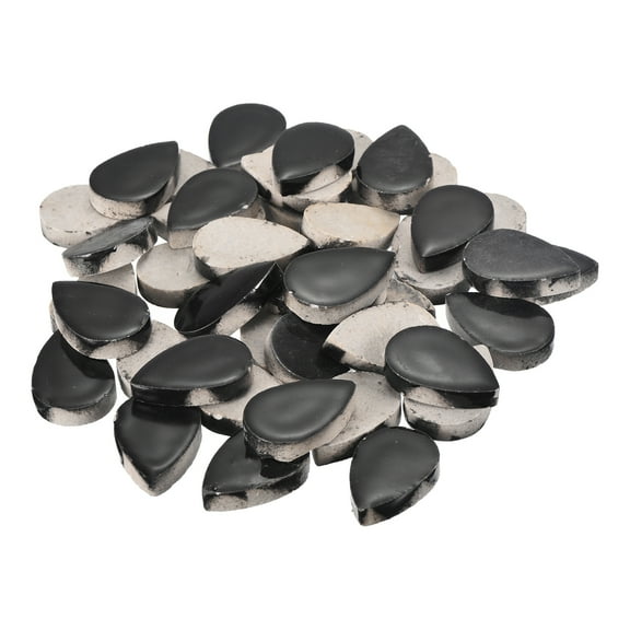 200g Ceramic Mosaic Tiles for Crafts Bulk, Raindrop Black Ceramic Tiles for Mosaic Kits