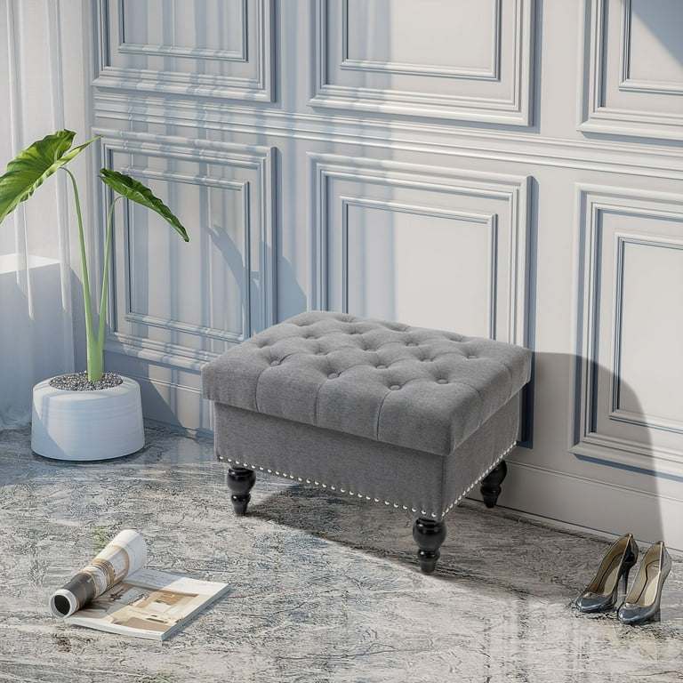 HOMCOM Ottoman with Storage for Living Room 25