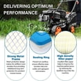thumbnail image 3 of 1 PC Air Filter Element 491588S, Lawn Mower Air Filter, Blue Lawn Mower Tractor Air Filter with 1 PC Pre-Filter, Compatible with Briggs and Stratton 491588 491588S 4915885, 3 of 5