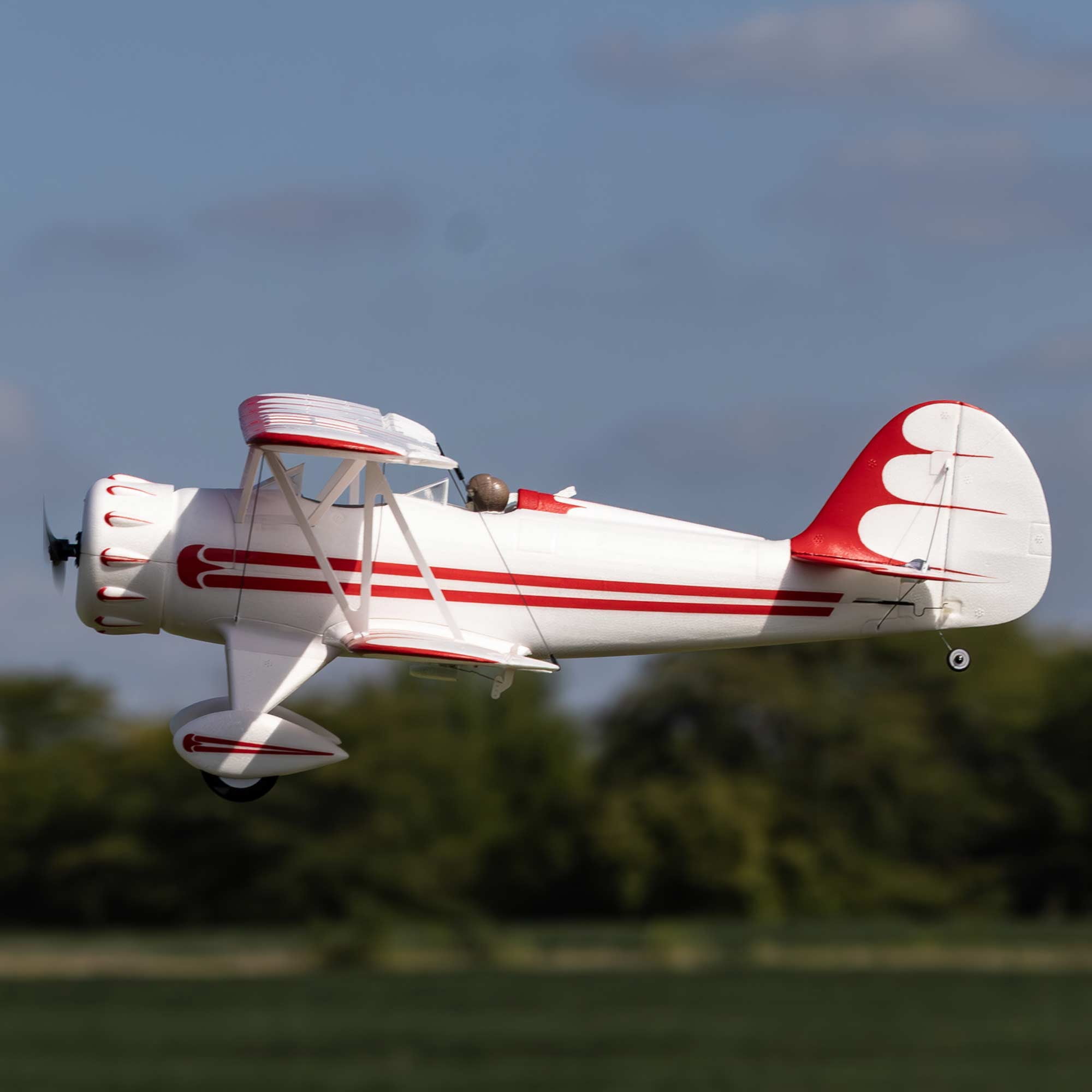 E-flite RC Airplane UMX WACO White BNF Basic Transmitter Battery and Charger Not Included with AS3X & SAFE EFLU53550