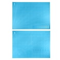 thumbnail image 4 of Cortar Tapetes 23.6" x 17.7" Giratorio Tela Tapete Auto Recuperaci?n Doble Cara para Aficionados Bricolaje Artesan?a Creativo Dise?o Costura, Paquete de 2 Azul Unique Bargains esteras de corte artesanales, 4 of 6