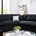 thumbnail image 4 of Modular Sectional Sofa Couch, Black, Fabric, Living Kitchen Cafe Bistro Hospitality Restaurant, Modern Contemporary HB34783, 4 of 5