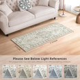 thumbnail image 2 of Boho Vintage Round Rug ft- Faux Wool Dreely Washable Area Rug Small Distressed Throw Rugs Floor Carpet for Door Mat Entryway Bedrooms Laundry (Round - ; Diameter Border ), 2 of 7