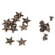 thumbnail image 1 of 10 tornillos de punta de remache de estrella de metal para bolsos de artesanía de cuero zapatos decoración de bricolaje (bronce de 14 mm), 1 of 5