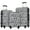 White+Black Leopard, variant on Hardside Luggage Hardshell Luggage Sets 3 pcs Spinner Suitcase with TSA Lock Lightweight-20"+24"+28" Luggages,Hardside Suitcase