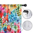 thumbnail image 4 of Blackout Kids Curtains,Pioneer Flower Floral Print Pattern Childrens Insulated Curtains Set Of 2,Bedroom Essentials,Toddler Room Decor 42"x84", 4 of 5