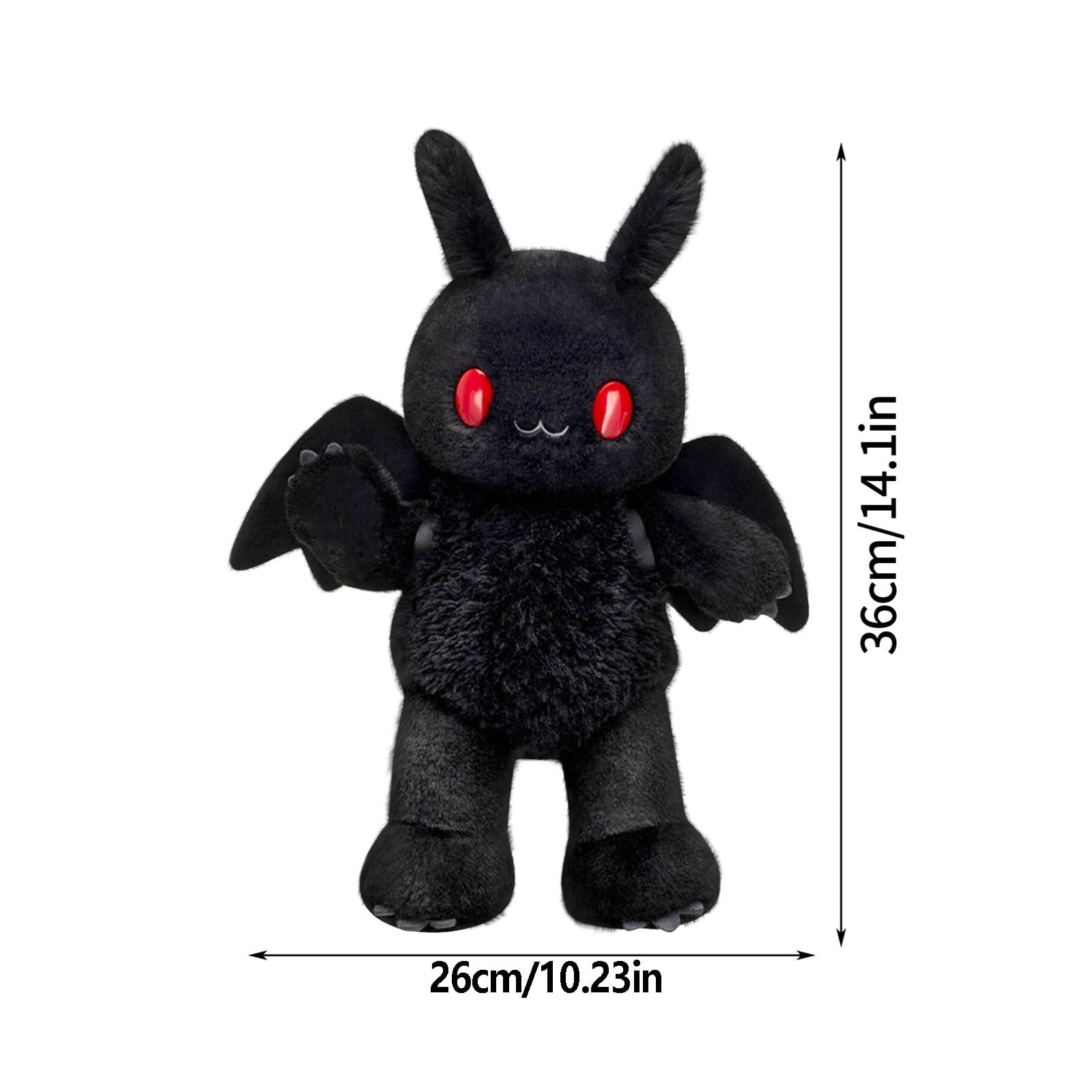 Halloween Mothman Plush Creepy Goth Mothman Stuffed Animals, Soft