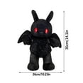 thumbnail image 2 of Difdany Mothman Stuffed Animal Soft Black with Red Eyes, 2 of 5