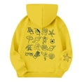 thumbnail image 6 of Goindgs Hoodie Kids Girls' Sweaters Sweatshirt Soft Pullover Ocean Themed Duplex Printed with Hood for School Outdoor Shirt Preppy Tween Girl Cute Yellow-11-12 T, 6 of 7