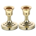 thumbnail image 5 of HAKIDZEL Metal Candlestick Holder Tabletop Iron Silver 2Pcs, 5 of 8