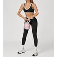 thumbnail image 2 of PISONIC Womens Workout Set Two Pieces Color Block Sports Bra Matching High Waist V Cut Leggings Gym Work Out Outfits, 2 of 6