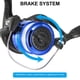 thumbnail image 4 of Carrete de pesca Uxcell, carretes de pesca ultra suaves y potentes con líneas de pesca, negro, azul, 4 of 6
