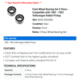 thumbnail image 2 of Front Wheel Bearing Set 2 Piece - Compatible with 1980 - 1983 Volkswagen Rabbit Pickup 1981 1982, 2 of 2
