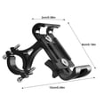 thumbnail image 2 of M Buder Aluminum Alloy Mobile Phone Bracket Mountain Bike Motorbike Navigation Holder Handlebar Mount 360 Degree Rotatable Waterproof Anti-Rust Anti-Slip Silicone Pad, Black (5.91 in / 15 cm), 2 of 6