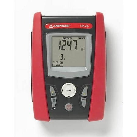 Amprobe GP-2A Autoranging Ground Resistance and Resistivity Tester with Carry Case and Accessories