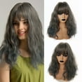 thumbnail image 4 of UTOURS Human Hair Wigs For Women Black Color Natural Lace Hair Fashion Women Full Hair Wig With Bangs Long Straight Hair Wigs, 4 of 5