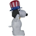 thumbnail image 3 of Gemmy Airblown Inflatable Patriotic Snoopy, 3.5 ft Tall, White, 3 of 5