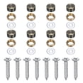thumbnail image 1 of 8 Paquete de Tornillos Decorativos de Latón con Tapas, 10mm Cubierta de Tornillos para Espejo, Bronce, 1 of 7