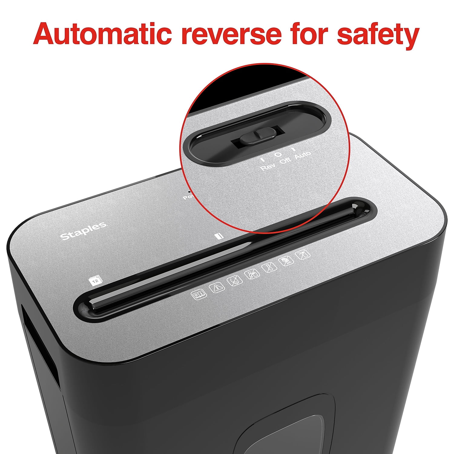 Staples 12-Sheet Cross-Cut Multi-Media Shredder (ST62151)